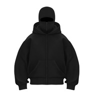 Plain HOODIE JACKET ZIPPER ZIPPER HOODIE NINJA HOODIE BOXY BALACLAVA HOODIE UNISEX