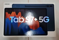 Samsung Galaxy Tab S7+ 5G สี Mystic Navy พร้อมอุปกรณ์ครบกล่อง- หน้าจอ Super AMOLED ขนาด 12.4 นิ้ว-  RAM 6 GB , ROM 128 GB ใส่ซิมโทรได้ ลำโพง 4 ตัว sound by AKGประกันศูนย์ไทย 1 ปีเต็ม