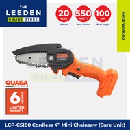 QUASA LCP-CS100 Cordless 4’’ Mini Chainsaw 20V (Bare Unit) by Leeden Online Store