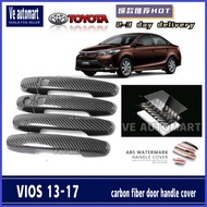 Vemart Toyota vios NCP150 Carbon Fiber door handle cover accessories Protector 2013 2014 2015 2016 2