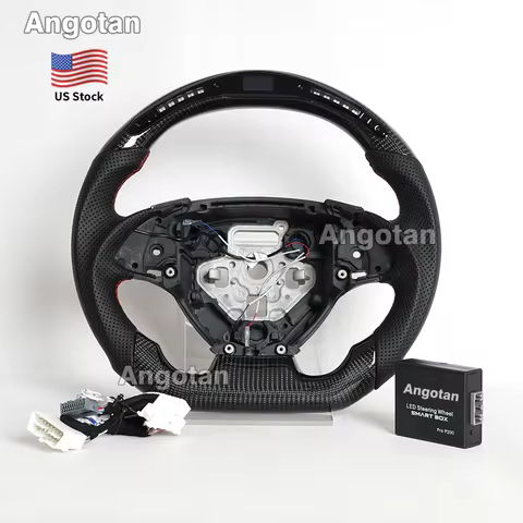 Smart LED Carbon Fiber Steering Wheel for Chevrolet Camaro 2016-2024 LS/LT/SS/ZL1 with paddle holes 