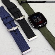 現貨全新 Fitbit Versa 3 Sense 代用尼龍帆布錶帶 耐用防水 PRIMRIA Heavy Military Nylon Sport Band Strap Nato  🚚 包郵費