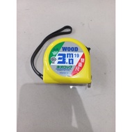 WOOD METERAN 3 METER ORIGINAL 2 SIDES - 2 SIDE MEASURING TAPE 3 METERS - ORIGINAL WOOD 3 MTR