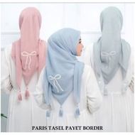 4 QUARTERS RIBBON MOTIF VIRAL MIX BEAUTIFUL PEARL MATERIAL PARIS PREMIUM IMPORTED BANDUL UK 115*115C