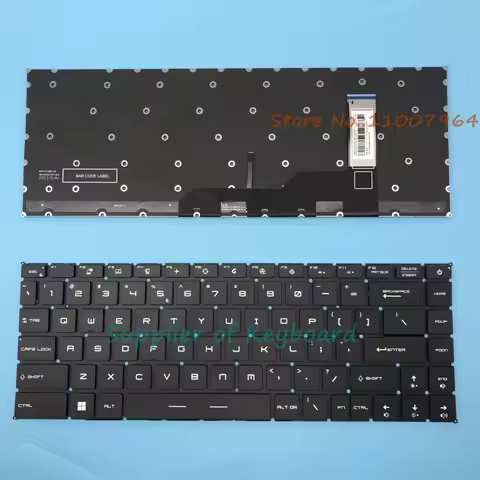 NEW English/Russian/Spanish/French/Arabic/Hebrew Keyboard For MSI Stealth 15 A13VF A13VE 15M A11SDK 