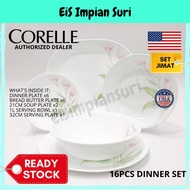 (Ready Stock) Corelle Lily Ville 16pc Dinnerware Set (16A-LV-MS) Livingware Dinner Serve Set Corak V