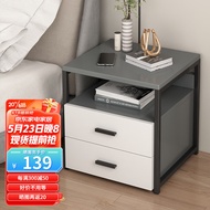 BW-6💖Shanshan Wooden Bedside Table Bedroom Simple Modern Storage Cabinet Drawer Locker Light Luxury Multi-Functional Bed