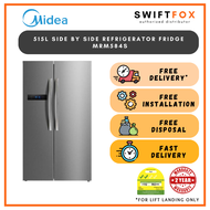 Midea 515L Side by Side 2 Door Large Standing Refrigerator Fridge - MRM584S