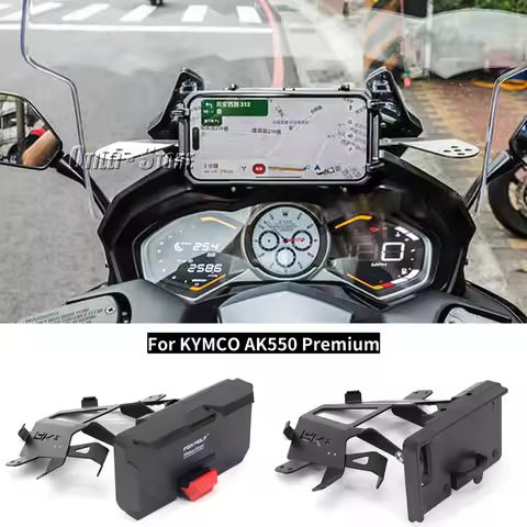 FOR KYMCO AK 550 AK550 Ak550 Premium Windshield Navigaton Plate Bracket GPS Mount Stand Phone Holder