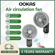 OOKAS 10 Inch Kipas Wall Fan Peredaran Udara Air CirculationSilent Dual-purpose Kipas Dinding