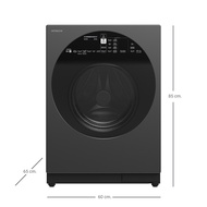 Hitachi เครื่องซักผ้า Front Loading รุ่นBD-D100XGV ซัก 10 กก. / อบ 7 กก. สี Mauve Gray แถมฟรีผ้าคลุม