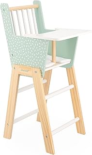 JANOD - Zen high chair made of FSC wood - role toy - accessories for dolls up to 42 cm - from 3 year