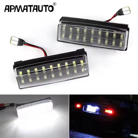 2PCS/Lot 6000K LED License Plate Lamps Lights For Mazda MX5 Miata Roadster MK3(NC) MKIII 2006-2015 O