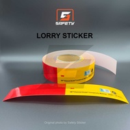 S990-052 (300mm X 50mm) 3M SIDE MARKING REFLECTOR STICKER (JPJ & SIRIM APPROVED) LORRY STICKER