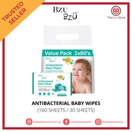 Bzu Bzu Antibacterial Baby Wipes for face and body - Combo Pack/Single Pack
