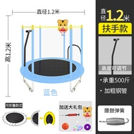 trampoline step home children s indoor foldable baby fitness bounce rout kids with protective net ju