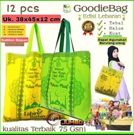 Lusinan Goodie Bag Tas Kain Spunbond Lebaran Idul Fitri 2024 Ukuran Jumbo Besar Kecil 20x26 25x35 30x40 38x45 Kantong Belanja Hampers Goodybag Souvenir Parsel Sembako Paper bag Snack ToteBag Parcel Hantaran Toples Kue Kering Nasi Kotak Murah