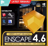 Enscape 3D v4.6 For SketchUp/Revit/Rhino/VectorWorks For Windows (64-Bit)