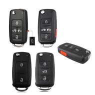 Hindley 2/3/4/5 button folding remote car key Shell flip fob for VW Polo Golf Mk6 Tiguan Touareg 202