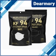 [SD CLEAN ] H-Clean KF94 Korea Mask/ ZIPLOC 25pcs per pack/ Unisex / White Black 2 Color / FDA CE IS