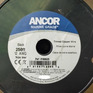 Ancor 106025 Marine Grade Tinned Copper Wire, 12 AWG (3mm²), Black - 99ft