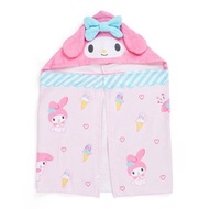 Sanrio 日本正版 My Melody 有帽毛巾披肩