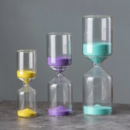 [Toronto2] 5/15/30 Minutes Sandglass Sand Timer Color Glass Hourglass Sand Clock Children Kids Gift 