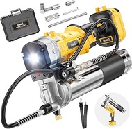 DIYtoolifz Cordless Grease Gun Compatible with DeWalt 20V Battery, 12000PSI High-Pressure with 2-in-