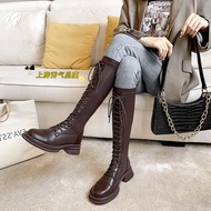 Knight Boots - Round Toe Thick Heel Fall/Winter Western Boots