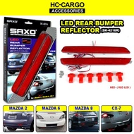 Rear Bumper Reflector With Led For Mazda 2  Mazda 6  Mazda 8  Mazda CX-7 Led - Red