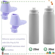 TEAMY 2pcs Water Bottle Silicone Mouthpiece, Durable Silicone Replacement Mouthpiece, Soft Water Bot