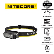 Nitecore HA15 UHE ultra-light headlamp 400 lumens battery 14500/AA