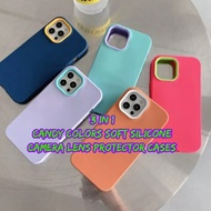 Soft Silicone Cases for Phone 14 Pro Max 14 Plus 13 Pro Max 12 Pro Max Cute Candy Colors Case