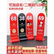 Restaurant Number Plate Creative Digital Table Sign Table Card Table Number Acrylic Table Number Pla