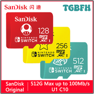 TGBFH SanDisk Nintendo Switch Dedicated Micro SD Card 128GB 256GB 512GB Micro SD Memory Card SD/TF Flash MicroSD Card for Game Phone HFVGF