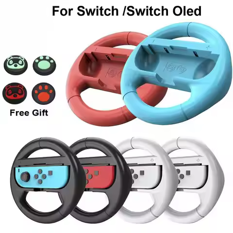 2pcs/Set Racing Game Switch Oled SL & SR Racing Steering Wheel Joypad Grip Switch Controller Game Gr