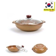 Korean Clay pot / Heat Resistant Porcelain Pot /Earthware pot/clay pot) 국화전골 내열도자기 뚝배기