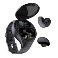 factory smart watch Earphone 2 in 1 with smart bracelet Portable Headset BT 5.0 with smart watch ear