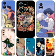 Case For Vivo V5 V5S V7 PLUS + V11i  V11 Pro Phone Back Cover Soft Black Tpu Howl's Moving Castle