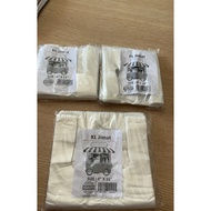 Plastik Singlet Nipis dan tahan lasak. Plastik tahan lasak, plastik HDPE, Plastik semi jernih 6x14, 