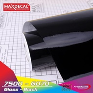 HITAM Maxdecal Roll Sticker Glossy Black 7500-G070 7500-G070 MAXDECAL Motorcycle Body Painting Stick