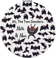 Zuo Bao Mothman Makeup Mirror Cryptozoology Gift Ah The Two Genders Moth and Man Mirror Birdman Gift