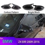 Carbon Fiber Style Black mirror cover Replacement Shell sDrive28i sDrive30i sDrive35i for BMW Z4 Z 4