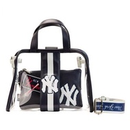 🆕 #美國代購 US🇺🇸 📦訂購 美國代購 Loungefly MLB NY Yankees Clear Tote Crossbody Stadium Bag with Pouch 紐約洋基 斜背包