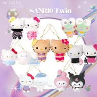 Sanrio Couple Doll Keychain Kitty Kuromi Pochacco Cinnamonroll Nikonui Magnetic From Japan Sanrio Ke