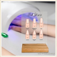 [ShiwakibcMY] Nail Art Display Board Lightweight Acrylic Nail Art Tool Nail Practice Board