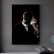 Peaky Blinders Cillian Murphy สูบบุหรี่ผ้าใบวาดภาพภาพบนกำแพงโปสเตอร์และภาพพิมพ์ศิลปะของตกแต่งบ้านทัน