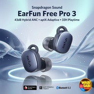 EarFun Free Pro 3 ANC Wireless Earbuds aptX Adaptive 33H Bluetooth 5.3