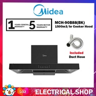 Midea 1500m3/hr Premium Cooker Hood MCH-90B88(BK) / MCH90B88BK / MCH-90B82 Cook Hood (Duct Out Only)