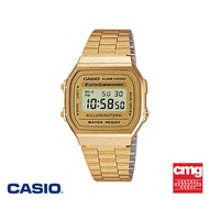 CASIO นาฬิกาข้อมือ CASIO รุ่น A-168WG-9WDF วัสดุเรซิ่น สีทอง